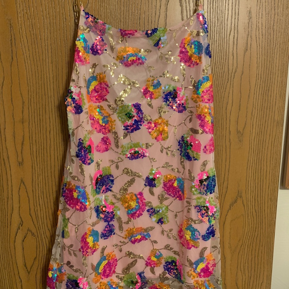 NWOT Sequin Pink Dress